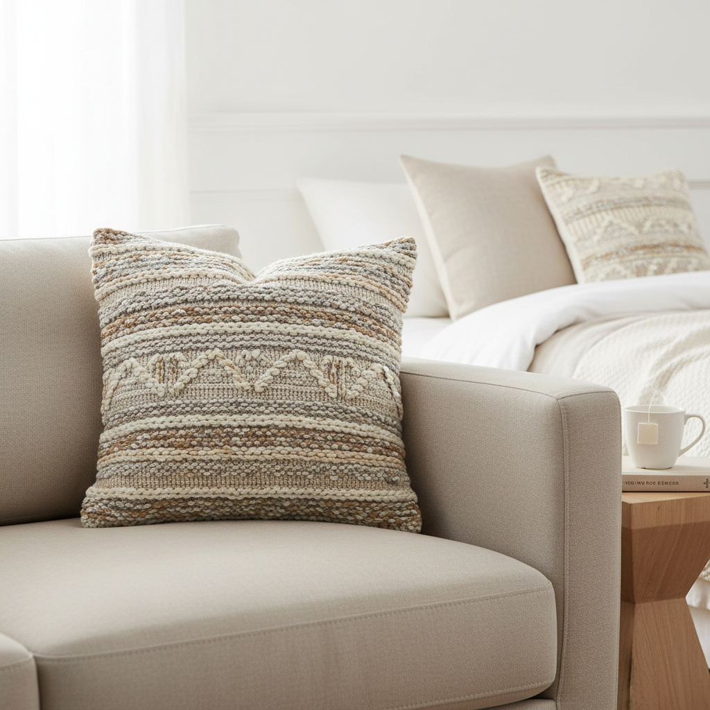 Cozy Throw Pillow - soft and stylish home self-care accessory